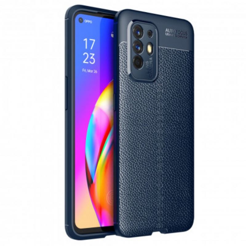 Tok Oppo A94 5G Litchi Bőr Hatás