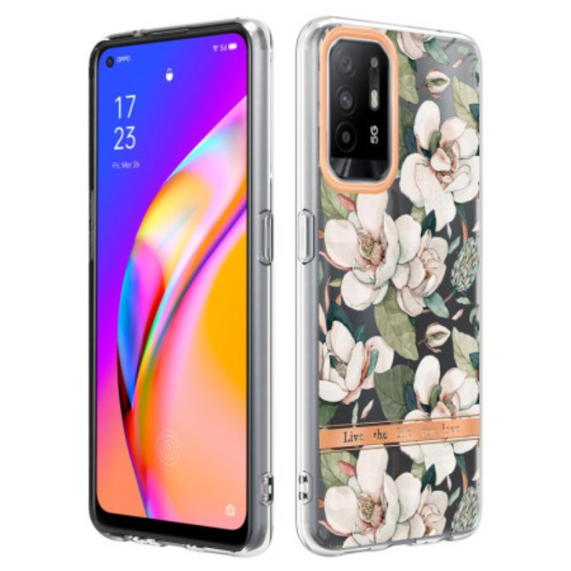 Tok Oppo A94 5G Pünkösdi Rózsa Virágai