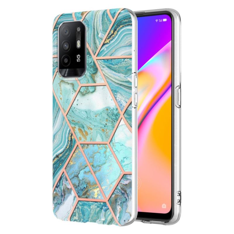 Tok Oppo A94 5G Ragyogó Geometriai Márvány