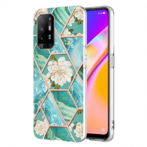 Tok Oppo A94 5G Színes Geometriai Márvány