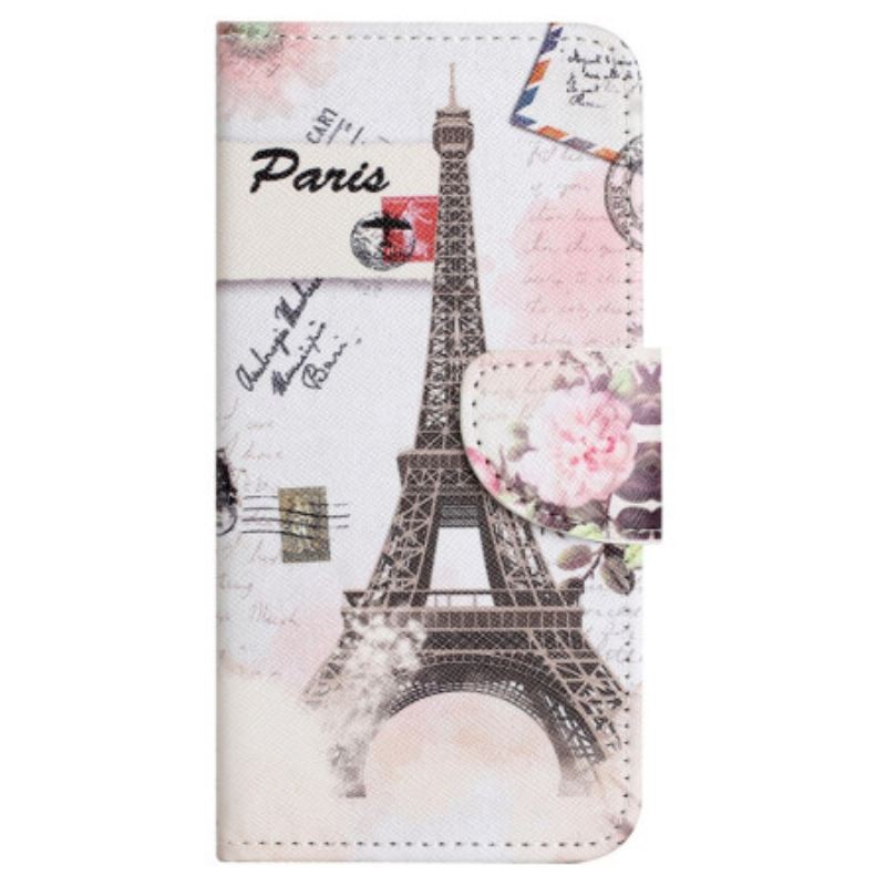 Fliptok Samsung Galaxy S24 Fe Vintage Eiffel-torony