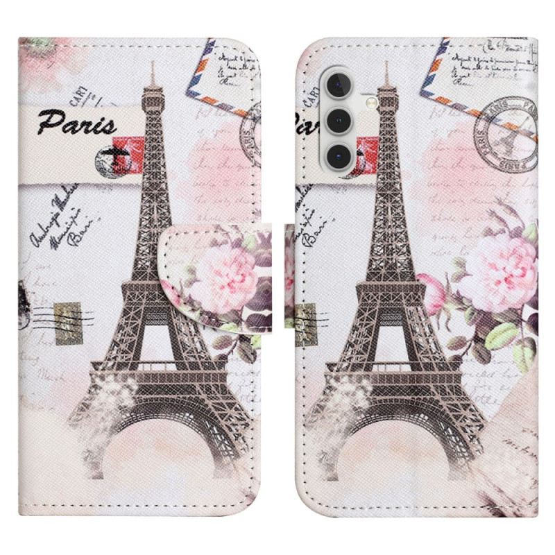 Fliptok Samsung Galaxy S24 Fe Vintage Eiffel-torony