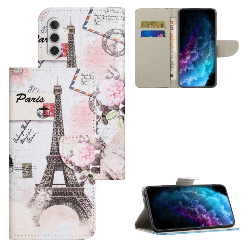 Fliptok Samsung Galaxy S24 Fe Vintage Eiffel-torony