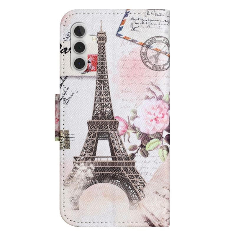 Fliptok Samsung Galaxy S24 Fe Vintage Eiffel-torony