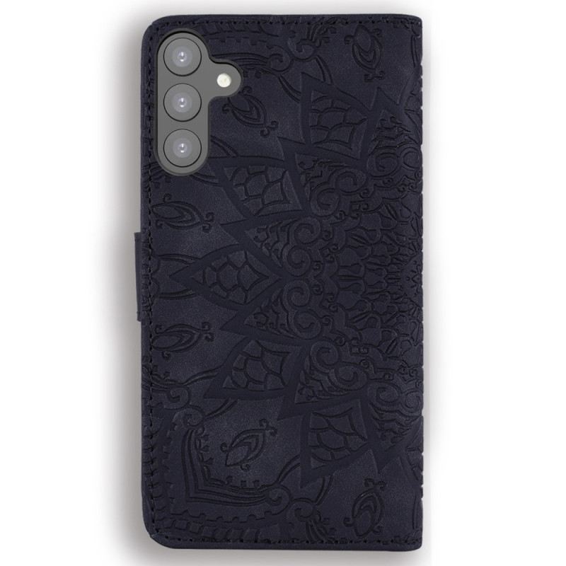 Fliptok / Bőrtok Samsung Galaxy S23 Plus 5G szíjjal Stílusos Strappy Mandala