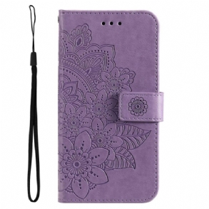 Fliptok Samsung Galaxy S23 Plus 5G szíjjal Pántos Mandala