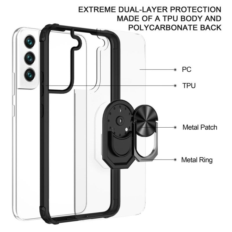 Tok Samsung Galaxy S23 Plus 5G Átlátszó. Ring-supporttal