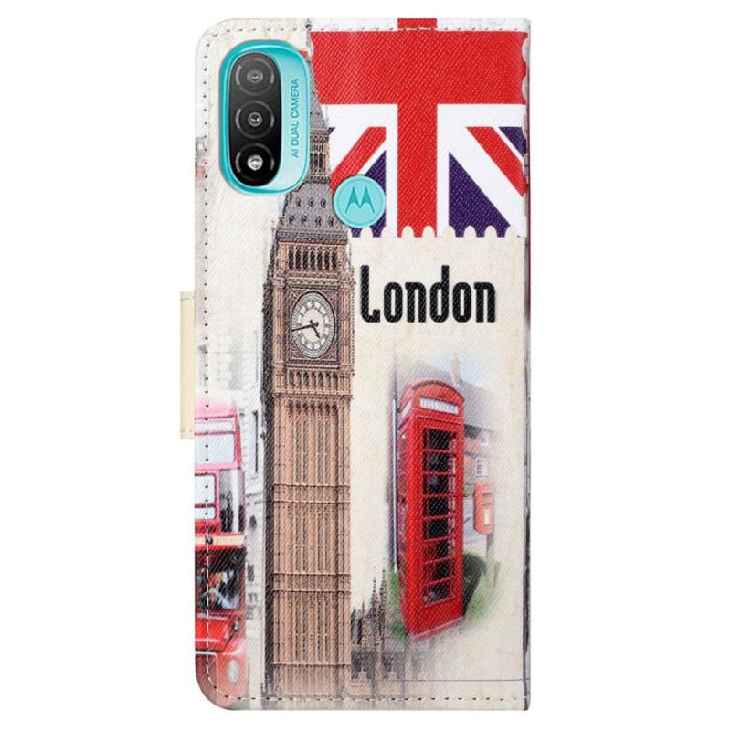 Fliptok / Bőrtok Moto G71 5G Londoni Élet