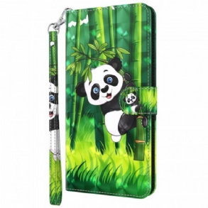 Fliptok Moto G71 5G Panda És Bambusz