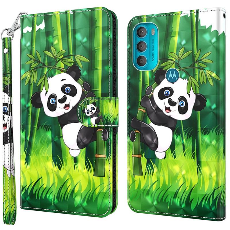 Fliptok Moto G71 5G Panda És Bambusz