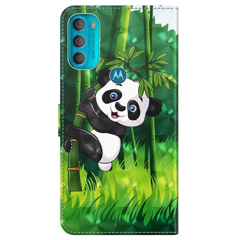 Fliptok Moto G71 5G Panda És Bambusz