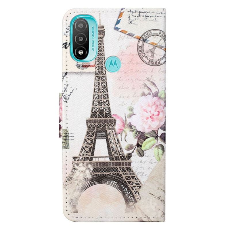 Fliptok Moto G71 5G Retro Eiffel-torony