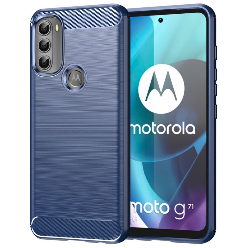 Telefontok Moto G71 5G Csiszolt Szénszálas