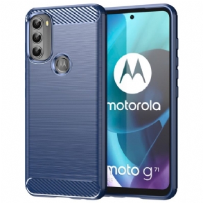 Telefontok Moto G71 5G Csiszolt Szénszálas