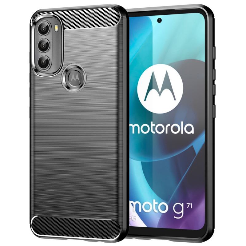 Telefontok Moto G71 5G Csiszolt Szénszálas