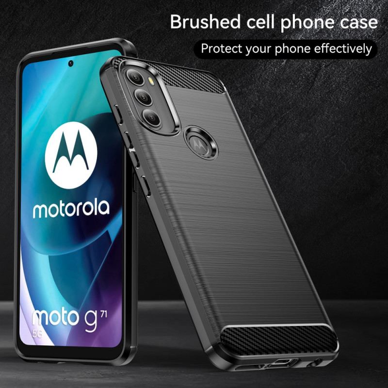 Telefontok Moto G71 5G Csiszolt Szénszálas