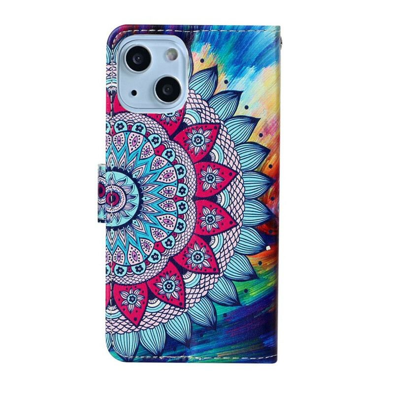 Fliptok / Bőrtok iPhone 13 Mini Ultra Színes Mandala