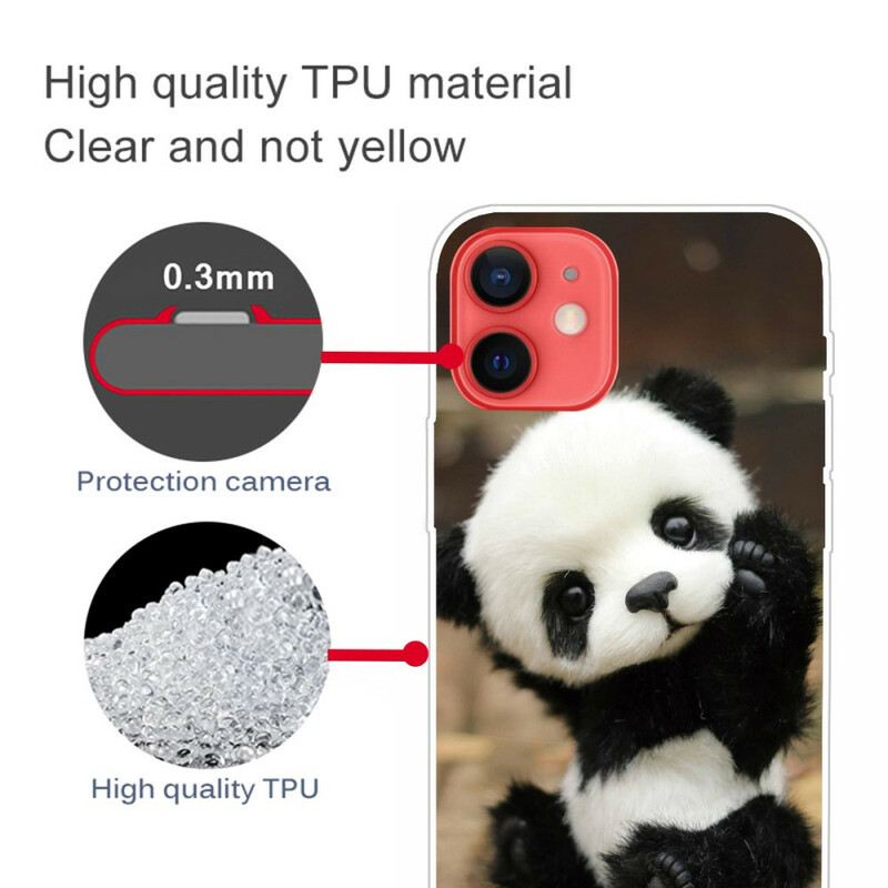 Tok iPhone 13 Mini Rugalmas Panda