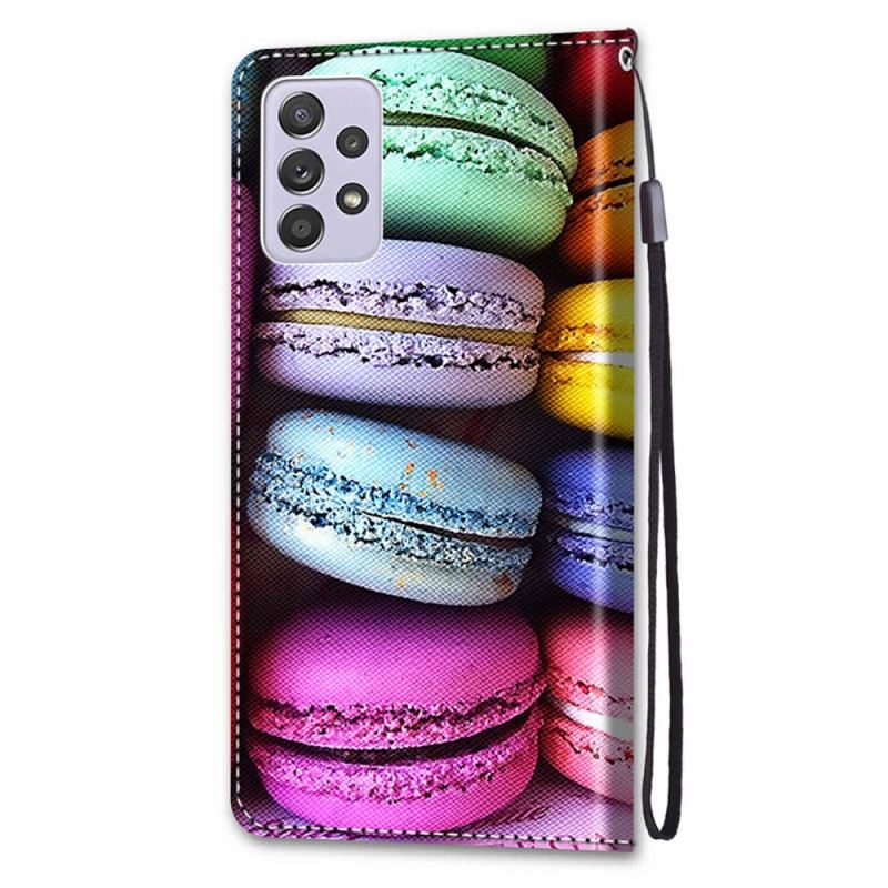 Fliptok / Bőrtok Samsung Galaxy A33 5G Macarons