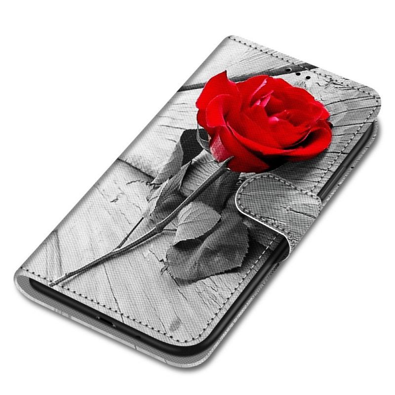 Fliptok / Bőrtok Samsung Galaxy A33 5G Romantikus Rózsaszín