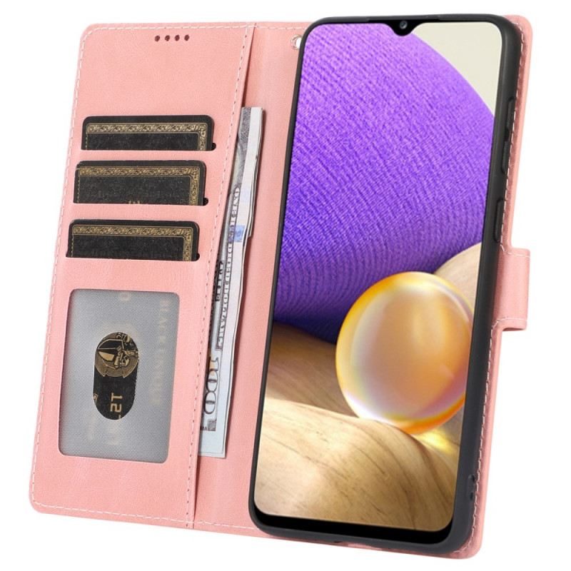 Fliptok / Bőrtok Samsung Galaxy A33 5G szíjjal Pántos Vintage Bőr Stílusú