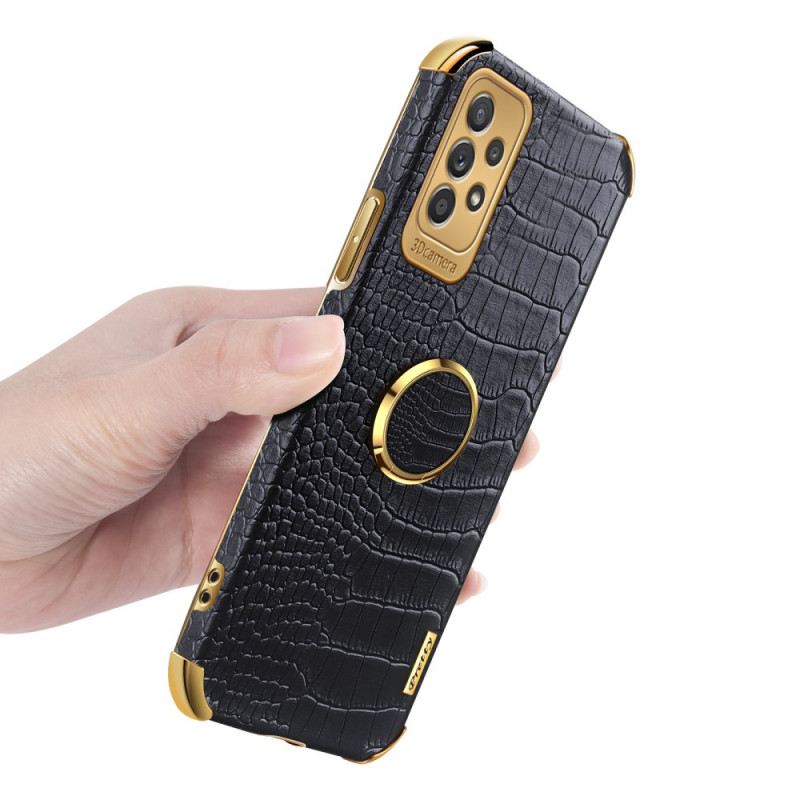 Telefontok Samsung Galaxy A33 5G Crocodile Skin Effect Ring-support