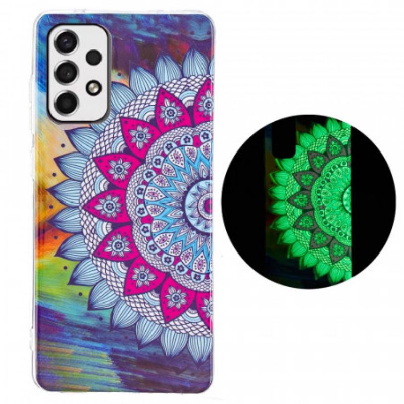 Telefontok Samsung Galaxy A33 5G Fluoreszkáló Színes Mandala