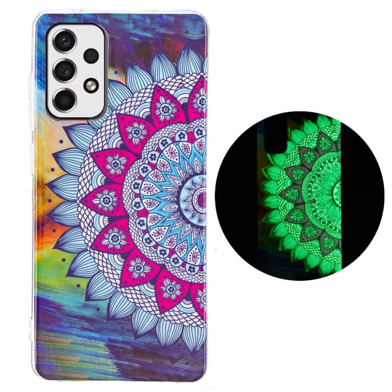 Telefontok Samsung Galaxy A33 5G Fluoreszkáló Színes Mandala