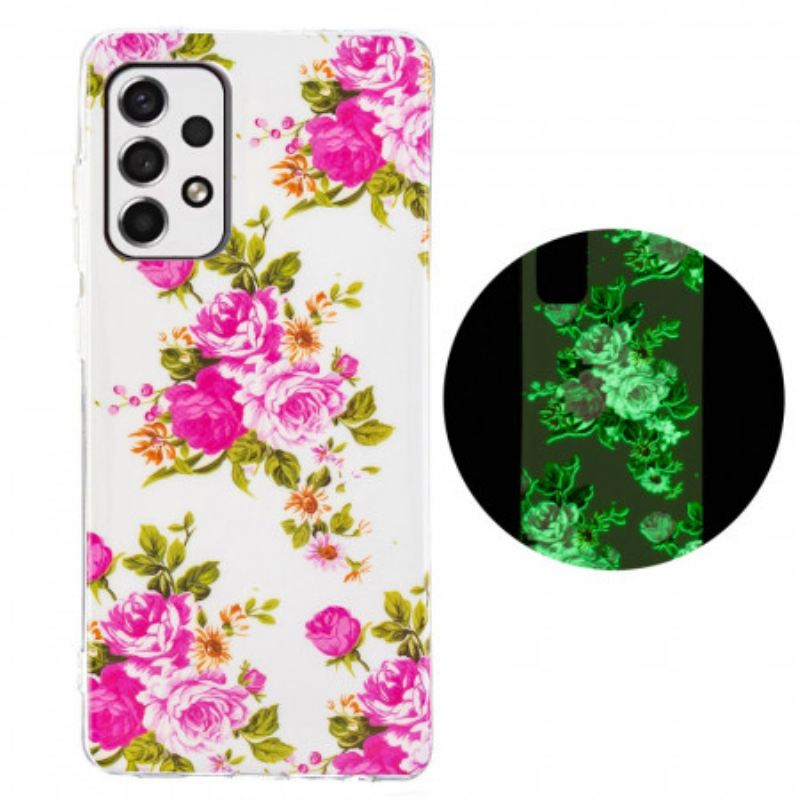 Tok Samsung Galaxy A33 5G Fluoreszkáló Liberty Flowers