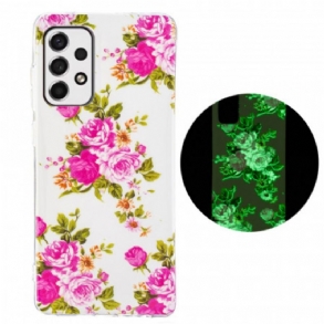 Tok Samsung Galaxy A33 5G Fluoreszkáló Liberty Flowers