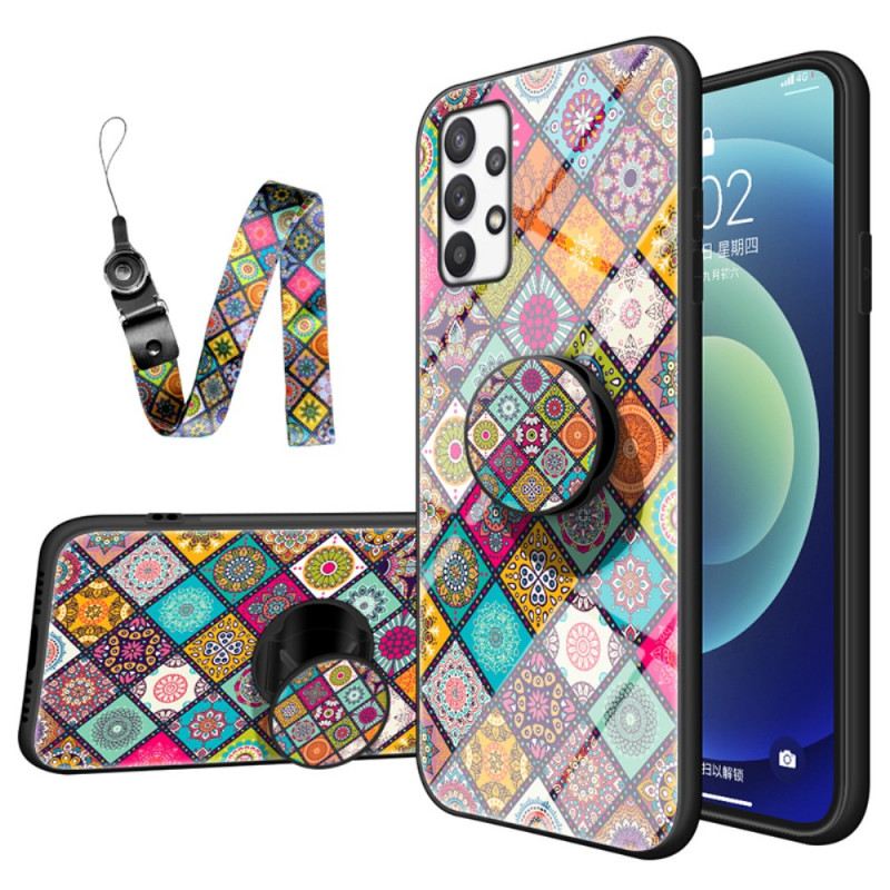 Tok Samsung Galaxy A33 5G Patchwork Mágneses Tartó