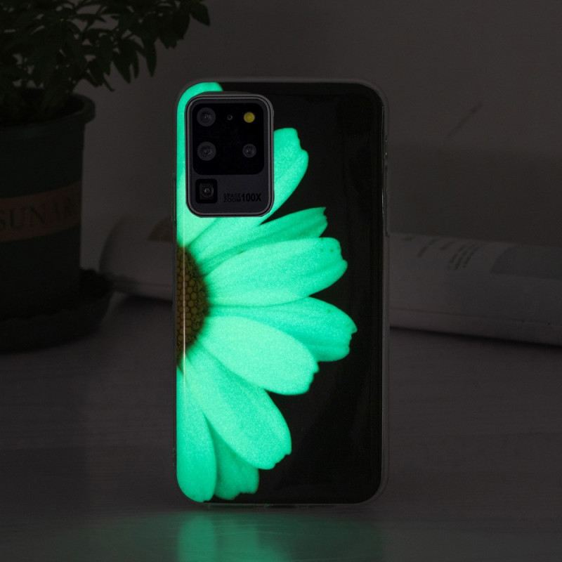 Tok Samsung Galaxy S20 Ultra Fluoreszkáló Virág Sorozat