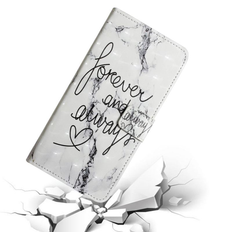 Fliptok / Bőrtok Samsung Galaxy S22 5G Marble Forever & Always