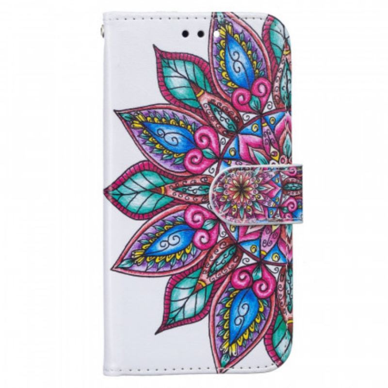 Fliptok Samsung Galaxy S22 5G Rajzolt Mandala