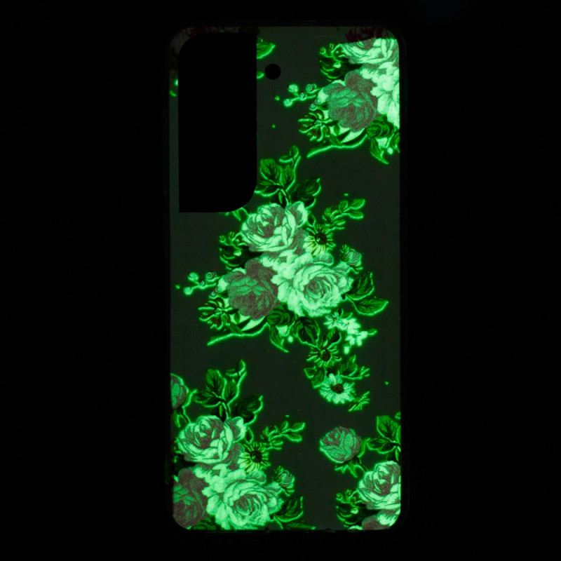 Telefontok Samsung Galaxy S22 5G Fluoreszkáló Liberty Flowers