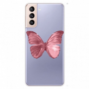 Tok Samsung Galaxy S22 5G Pink Butterfly Tömlő