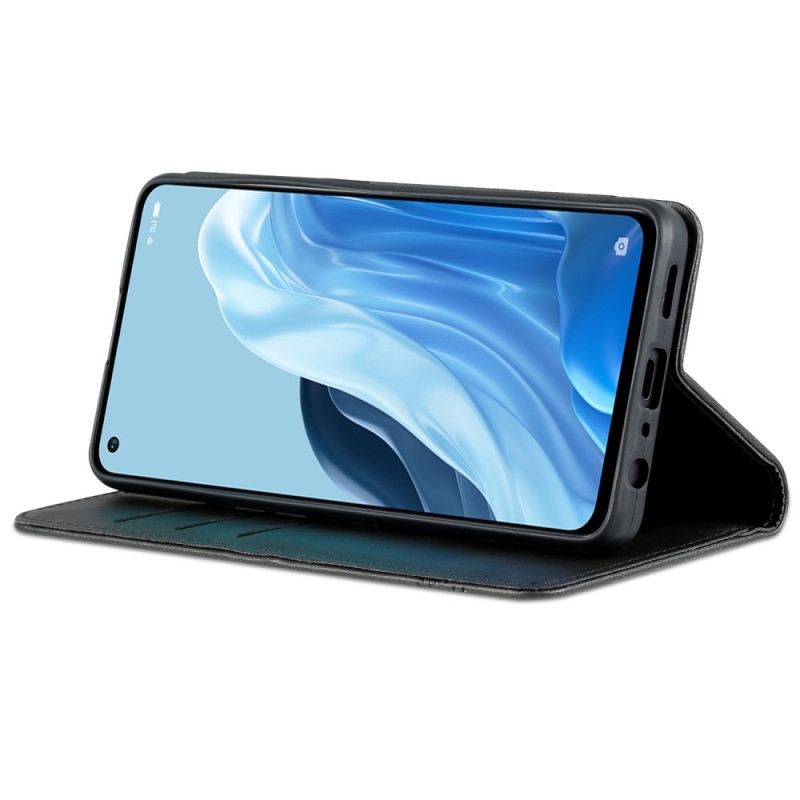 Fliptok Oppo Reno 8 Lite Bőrtok Azns