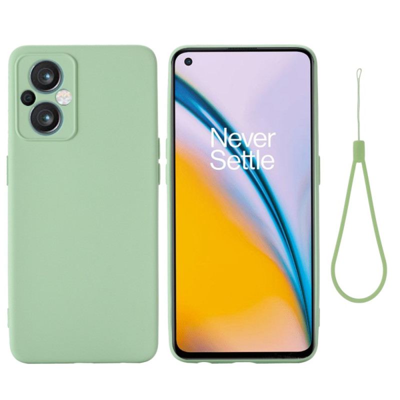 Tok Oppo Reno 8 Lite szíjjal Strappy Folyékony Szilikon