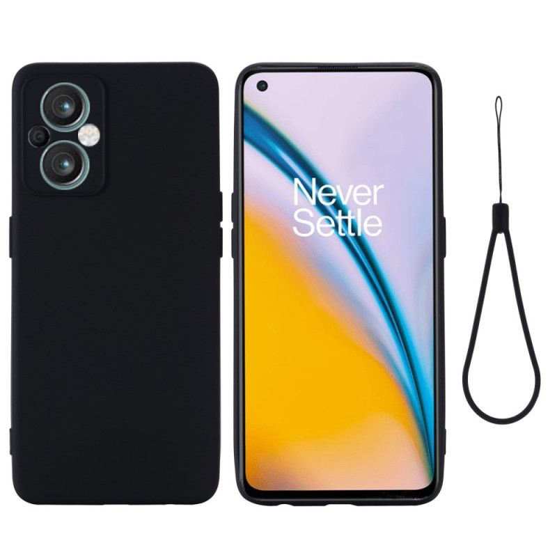 Tok Oppo Reno 8 Lite szíjjal Strappy Folyékony Szilikon