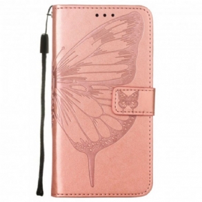 Fliptok / Bőrtok Samsung Galaxy A22 Butterfly Design Zsinórral