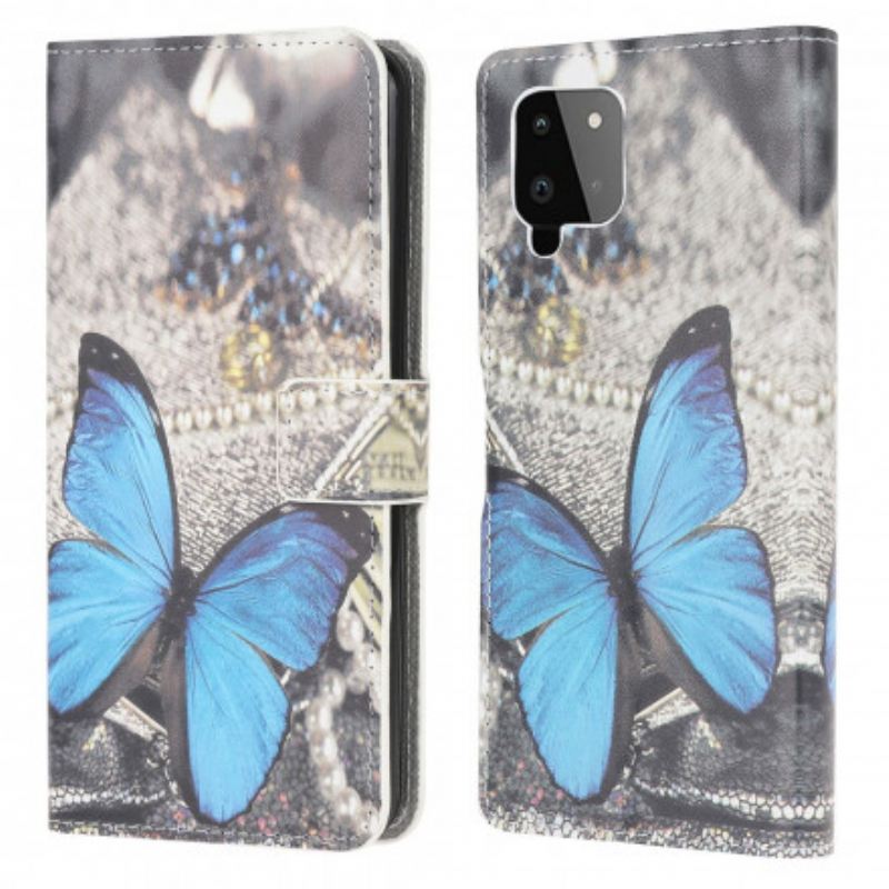 Fliptok / Bőrtok Samsung Galaxy A22 Butterfly Prestige Blue