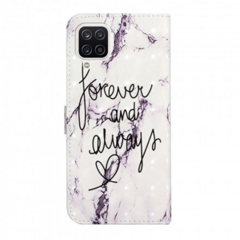 Fliptok / Bőrtok Samsung Galaxy A22 Marble Forever & Always