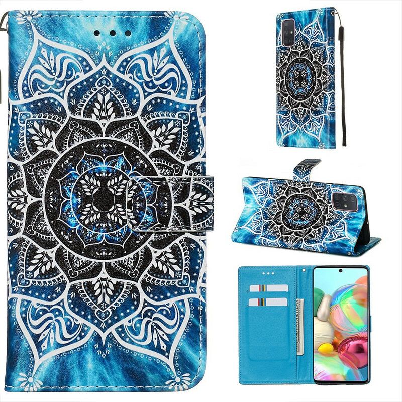 Fliptok / Bőrtok Samsung Galaxy A71 Mandala Az Égen