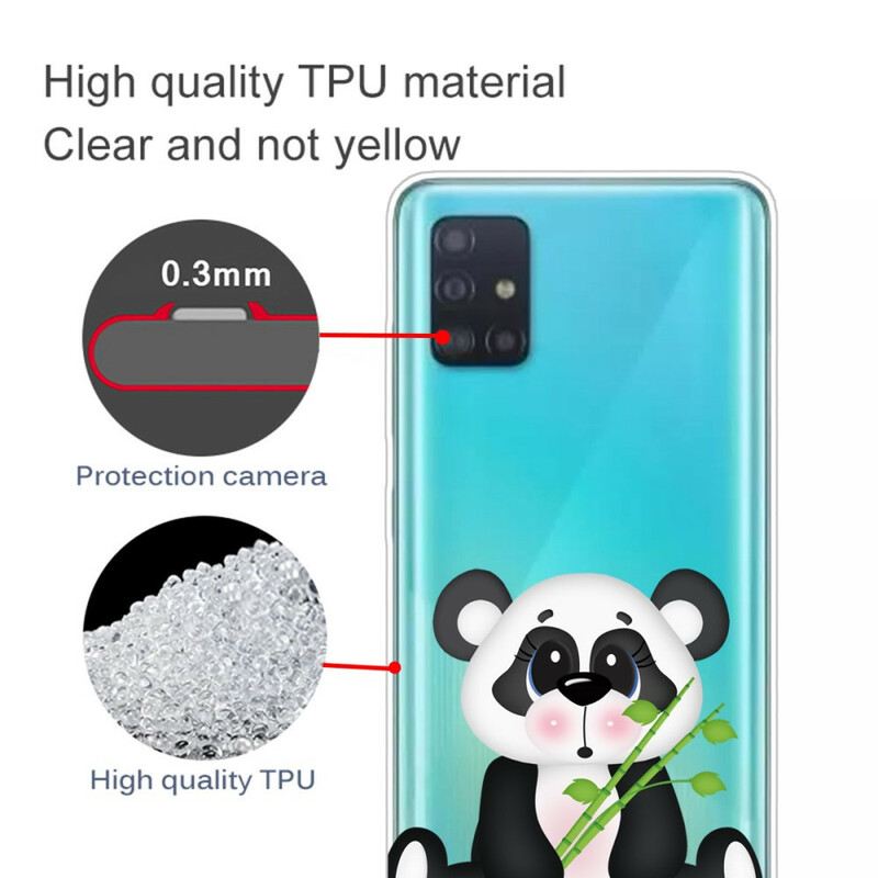 Tok Samsung Galaxy A71 Zökkenőmentes Szomorú Panda