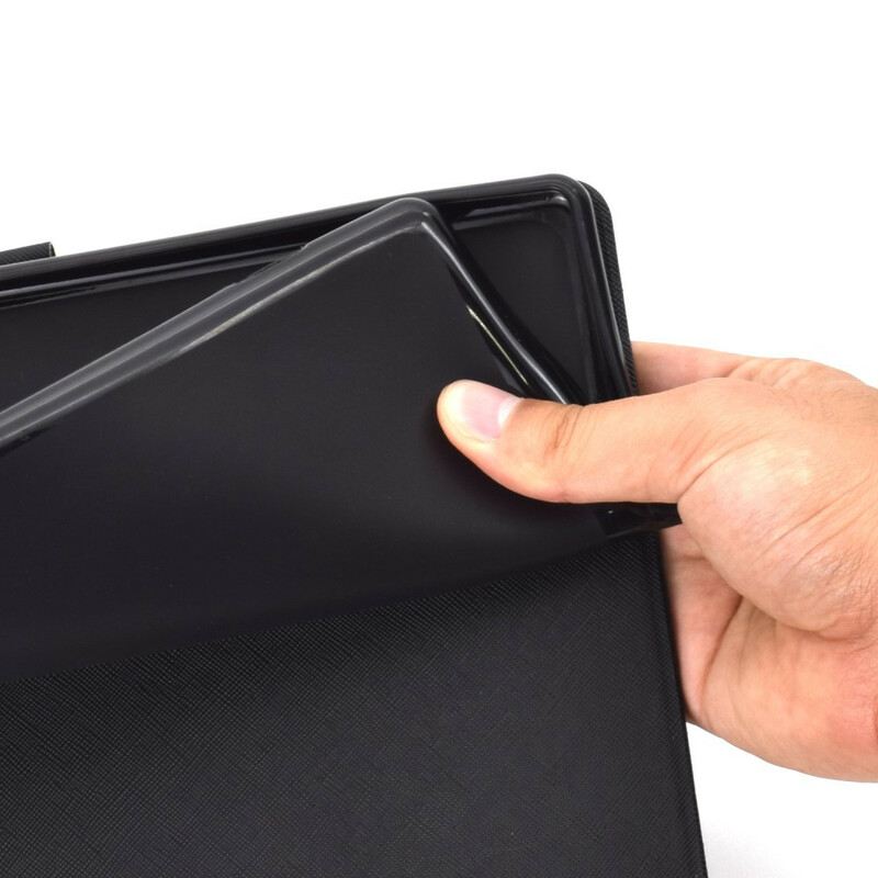 Fliptok / Bőrtok Samsung Galaxy Tab A7 Lite Csúnya Bagoly