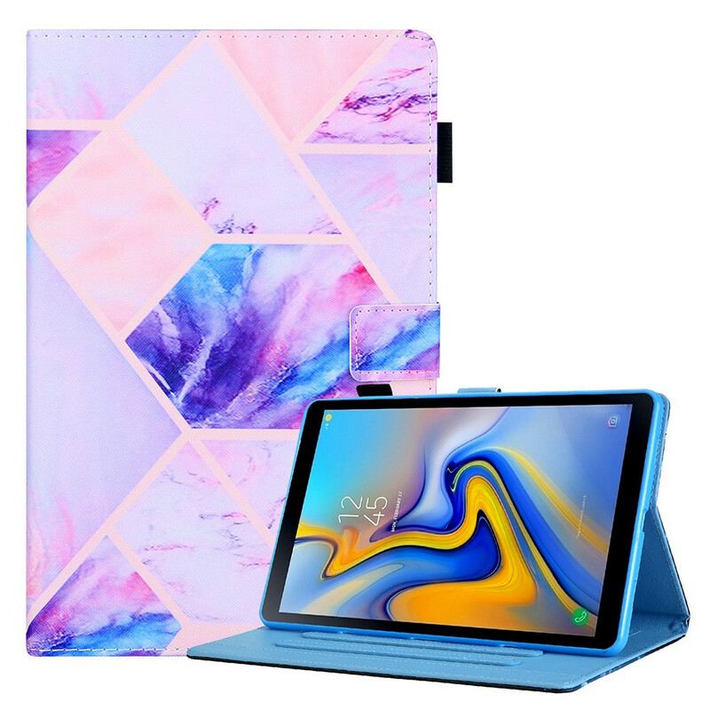 Fliptok / Bőrtok Samsung Galaxy Tab A7 Lite Márvány Geometriai Tervezés