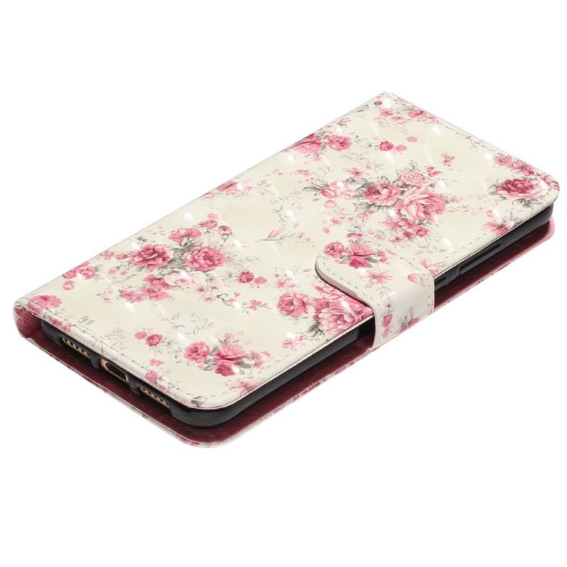 Fliptok Samsung Galaxy A53 5G szíjjal Strap Liberty Flowers