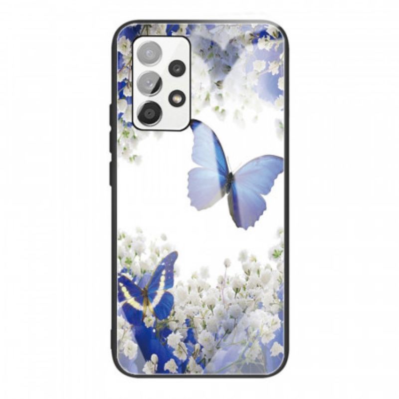 Telefontok Samsung Galaxy A53 5G Butterflies Design Edzett Üveg