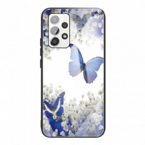 Telefontok Samsung Galaxy A53 5G Butterflies Design Edzett Üveg