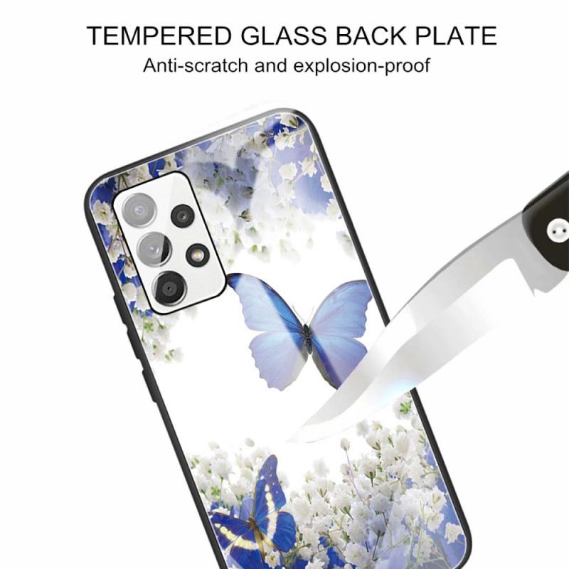 Telefontok Samsung Galaxy A53 5G Butterflies Design Edzett Üveg